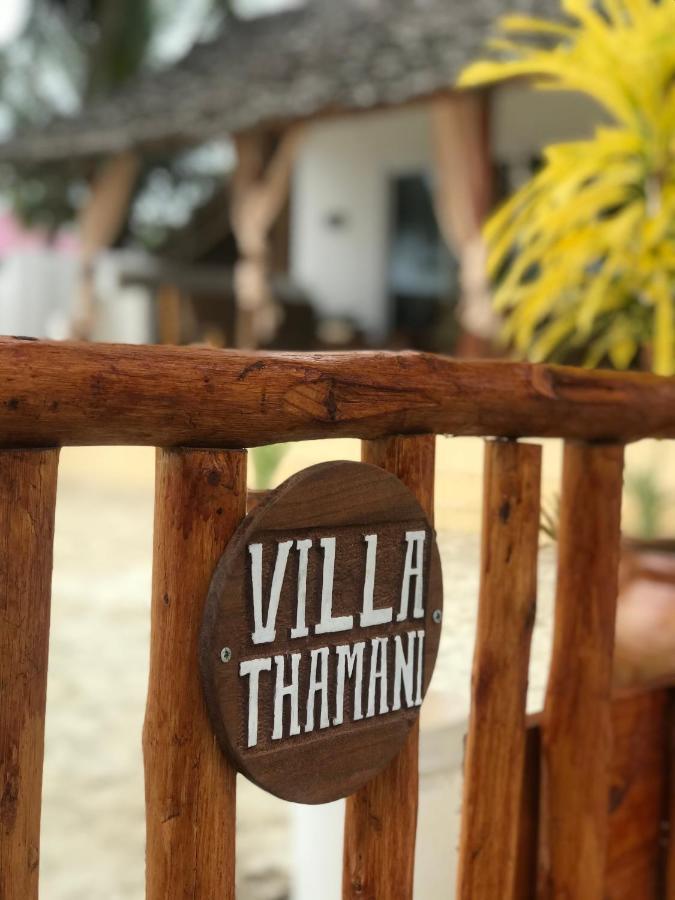 Villa Thamani fronte mare direttamente sulla spiaggia con piscina privata! Pwani Mchangani Esterno foto