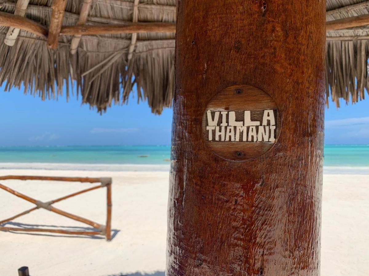 Villa Thamani fronte mare direttamente sulla spiaggia con piscina privata! Pwani Mchangani Esterno foto