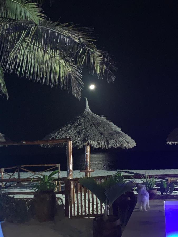 Villa Thamani fronte mare direttamente sulla spiaggia con piscina privata! Pwani Mchangani Esterno foto