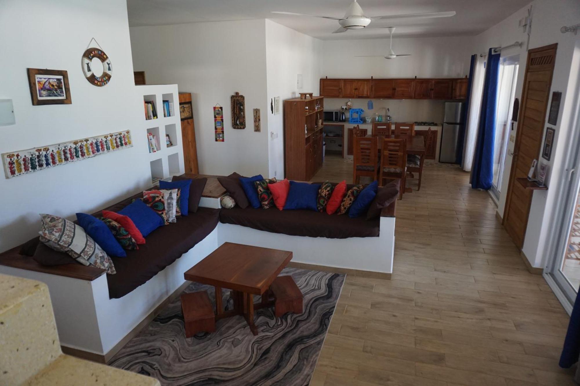 Villa Thamani fronte mare direttamente sulla spiaggia con piscina privata! Pwani Mchangani Esterno foto